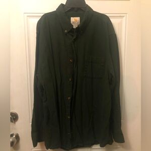 Bundle of 2 Field & Stream dark green and brown long sleeve flannel size 2XL
